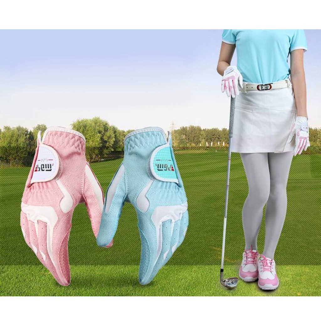 Đôi Găng Tay Đánh Golf Chống Trượt Thoáng Khí Mềm Mại Cho Nữ