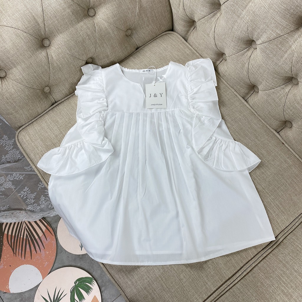 Ao babydoll bèo vai Vải thô đũi xiêu xinh