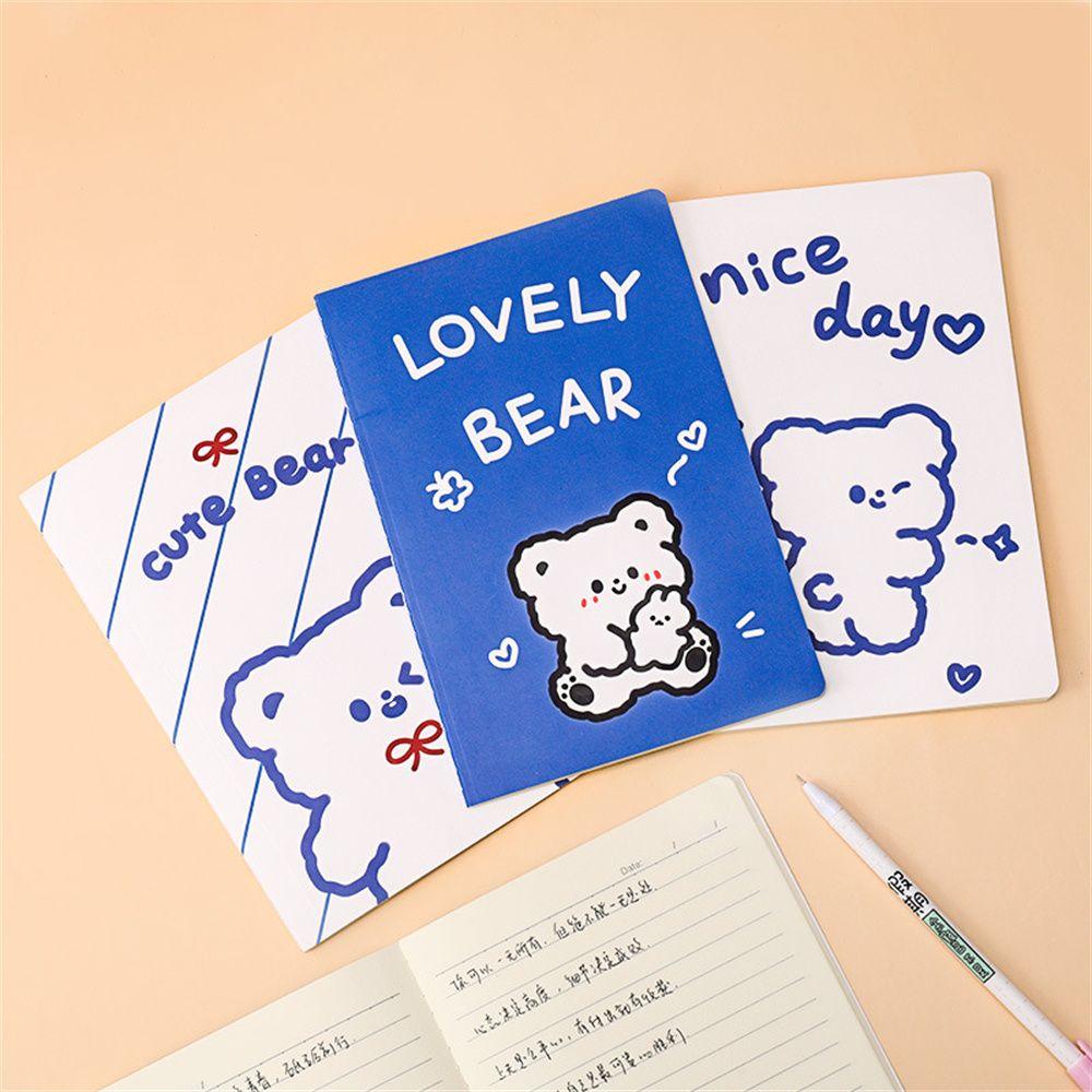 PEWANY Sổ Tay Lên Kế Hoạch Khổ A5 In Họa Tiết Gấu Dễ Thương Tiện Dụng