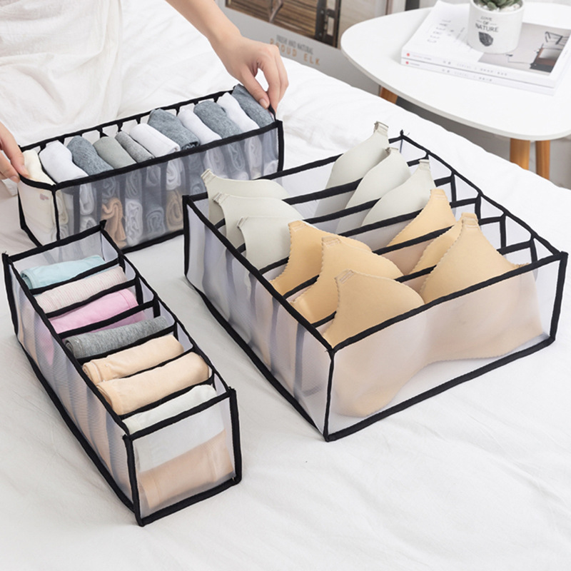 Three types of convenient storage options for underwear in drawers