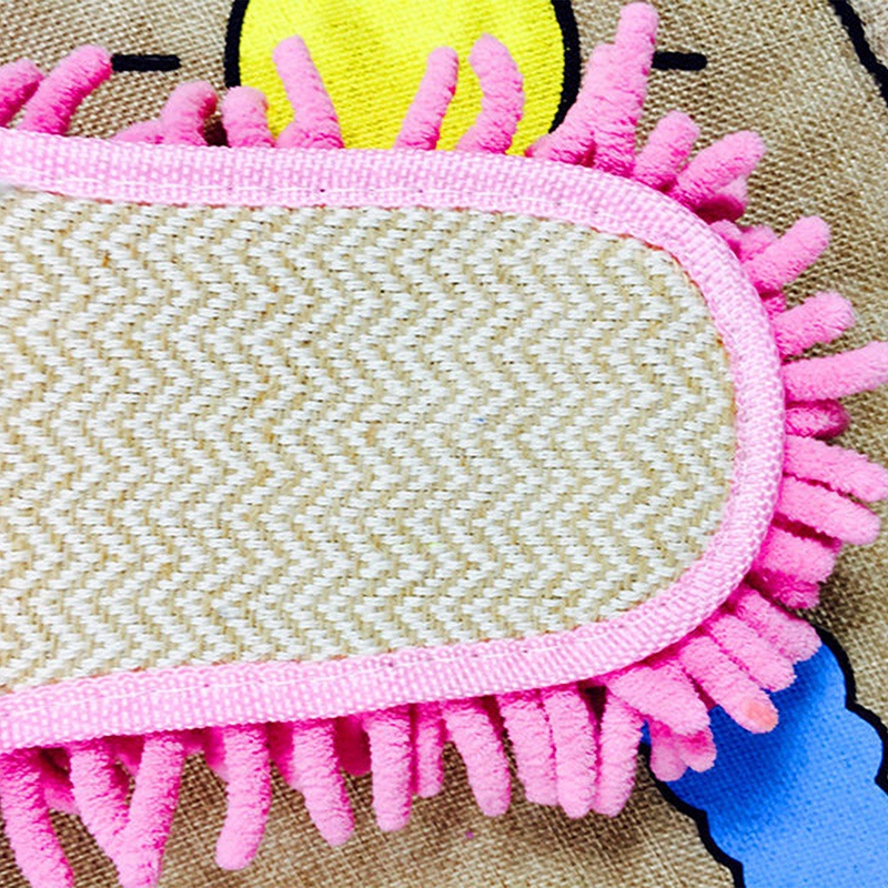 Dép Bông Lau Nhà Sợi Micro Hình Gấu Hoạt Hình Có Thể Tháo Rời