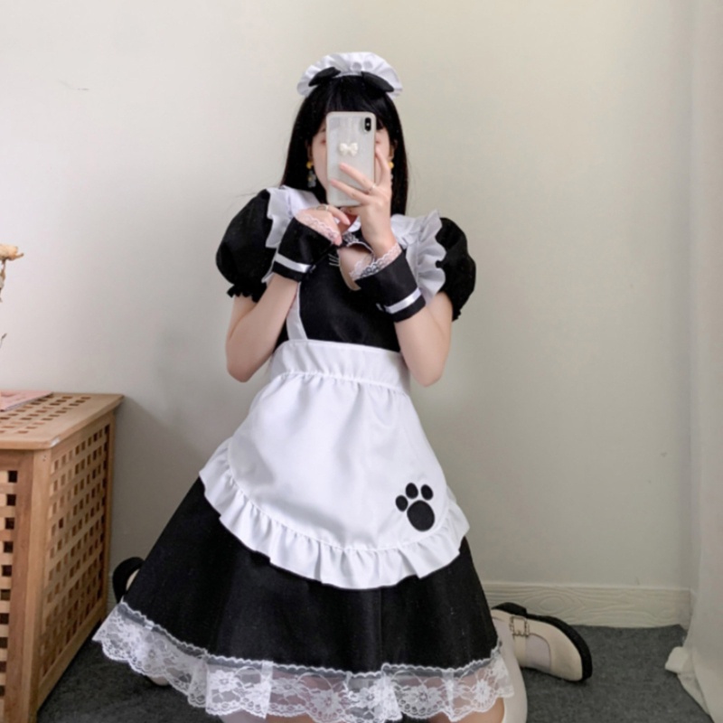 Đầm Hóa Trang Cô Hầu Gái Dễ Thương Phong Cách Lolita