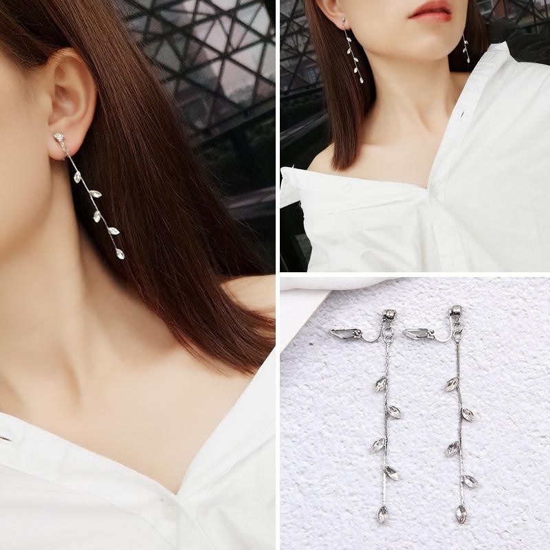 Khuyên tai thả hạt đá rơi Bông tai nữ phong cách Hàn Quốc quà tặng xinh xắn dễ thương