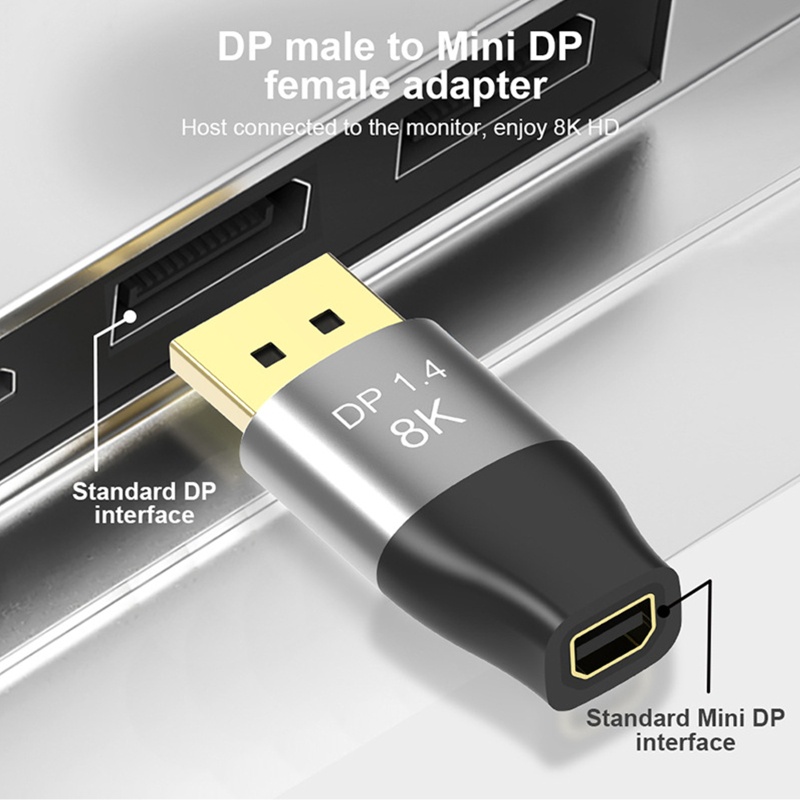 Đầu ChuyểN IOR DP1 4 ĐầU CắM Sang Mini DP 8K 60Hz 4K 144HZ
