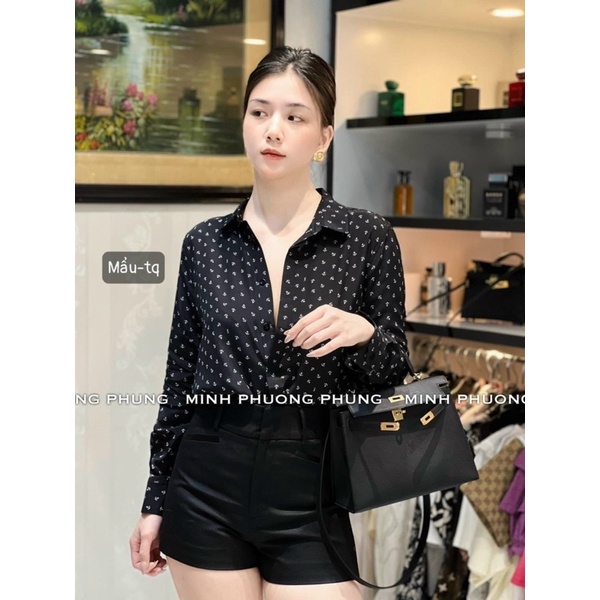 Áo sơmi lụa mỏ leo