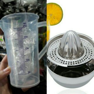 Combo 2 ca đông100 ml 500ml ,1 vắt cam inox
