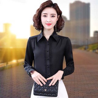 Áo sơ mi phối ren Winny
