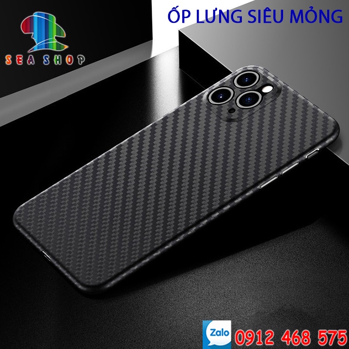 Ốp lưng iPhone - Vân CARBON-Siêu mỏng NHỰA DẺO -iP 6, 6S, 6S Plus, 7, 8, 7Plus, 8Plus, XS Max, XR,11 Pro Max, 12 Pro Max