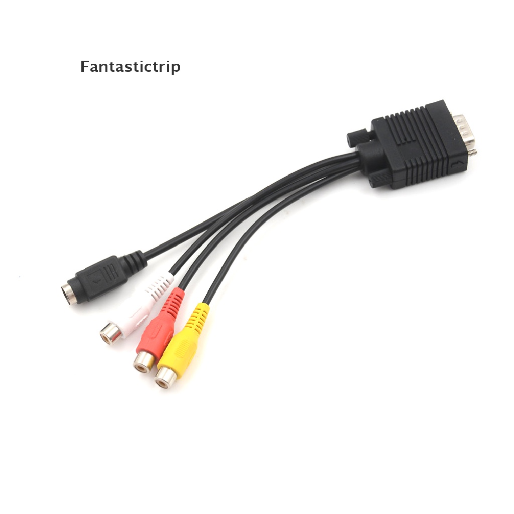 1 Cáp Chuyển Đổi Từ Cổng VGA Sang S-Video 3 RCA