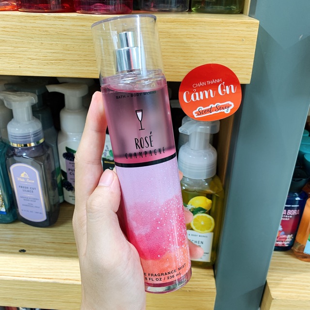 Xịt thơm Bath &amp; Body Works - Rosé Champagne ( 236mL )