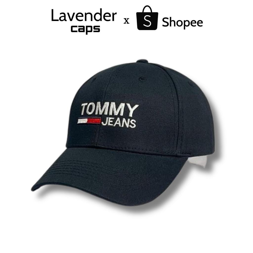 Nón kết Mũ lưỡi trai tommy xanh than logo thêu dành cho nam nữ Free size