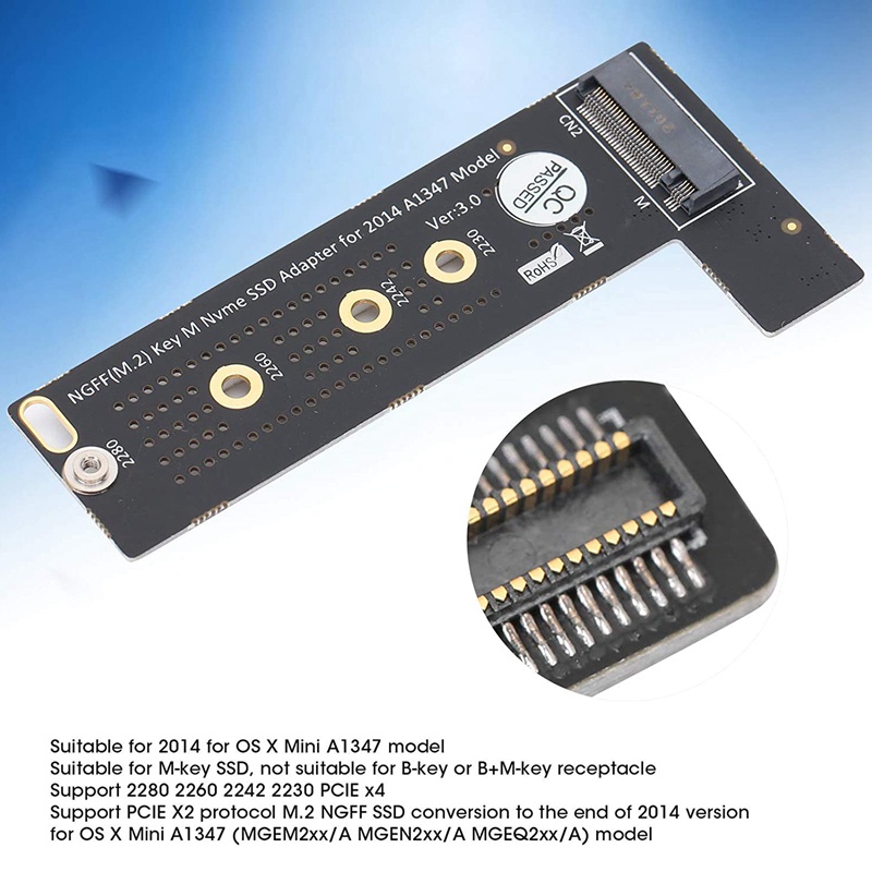 Thẻ Chuyển Đổi Ssd Sang A1347 M.2 Ngff M-Key Nvme N4V | BigBuy360 - bigbuy360.vn