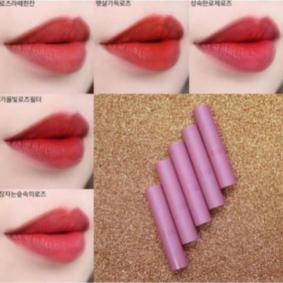 [CHÍNH HÃNG][FREESHIP]-SON BLACK ROUGE ROSE VELVET LIPSTICK