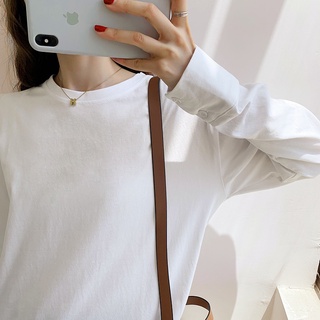 Áo thun tay dài cổ tròn oversize 46445