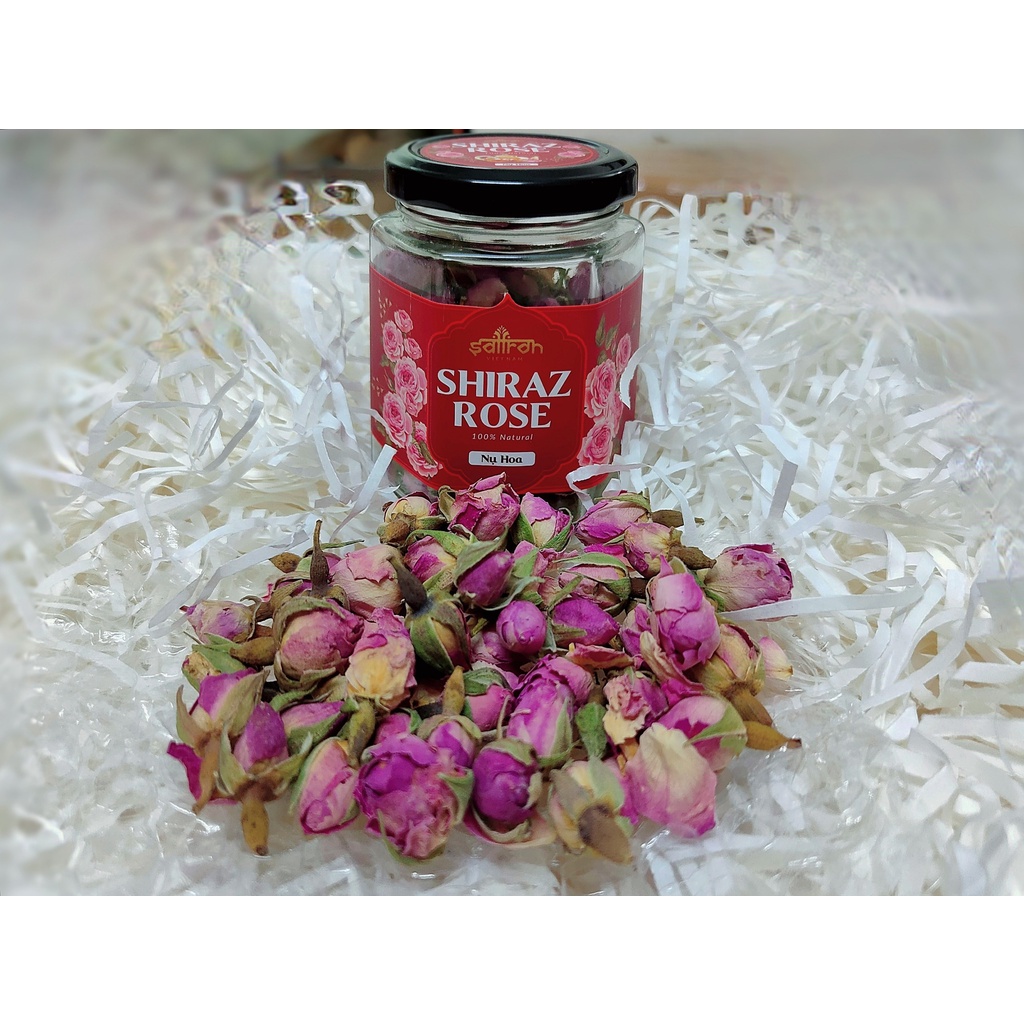 Trà hoa hồng Shiraz Iran - Hoa hồng Iran thơm nhẹ, dễ chịu lọ thuỷ tinh 20g