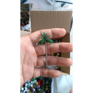 Phụ kiện trang trí tiểu cảnh: cây dừa (3 cây)