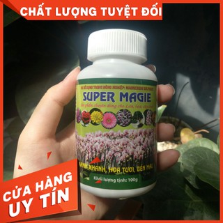 PHÂN BÓN Super Magie Sulfat Phát Triển Lá To, Dày, Xanh Mướt Chai 100g
