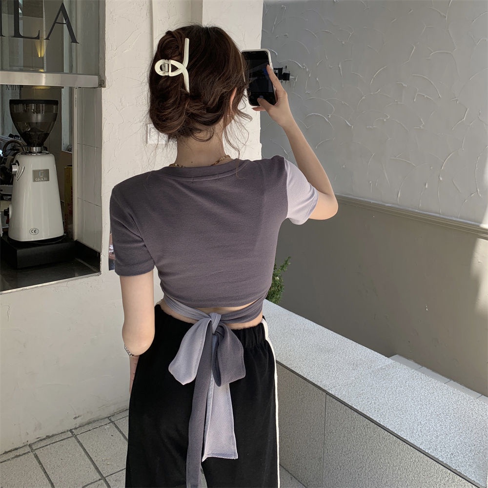 Áo Thun Ngắn Tay Thiết Kế Mới Thời Trang Mùa Hè Dành Cho Nữ