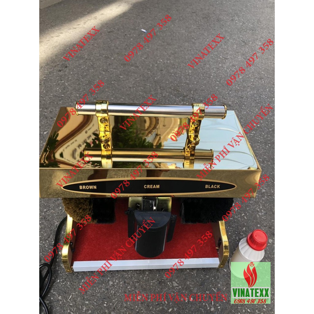 Máy đánh giày mini tự động VN10 kèm xi đánh bóng 100ml