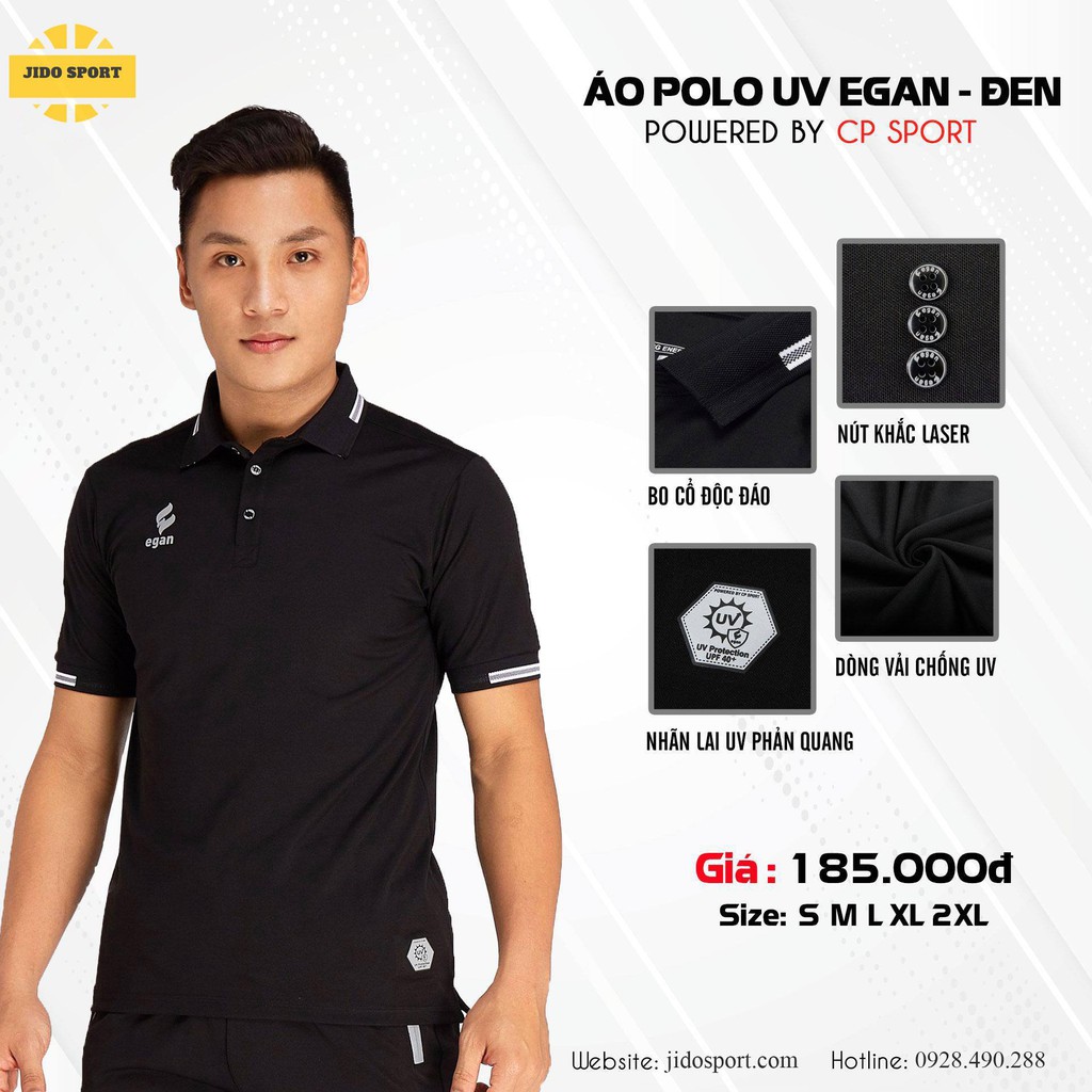 Áo Thun Polo Trơn Egan [FREESHIP] Áo Phông Có Cổ Cao Cấp | Chống Tia UV Thấm Hút Tốt | Thiết Kế Năng Động | Trẻ Trung | BigBuy360 - bigbuy360.vn
