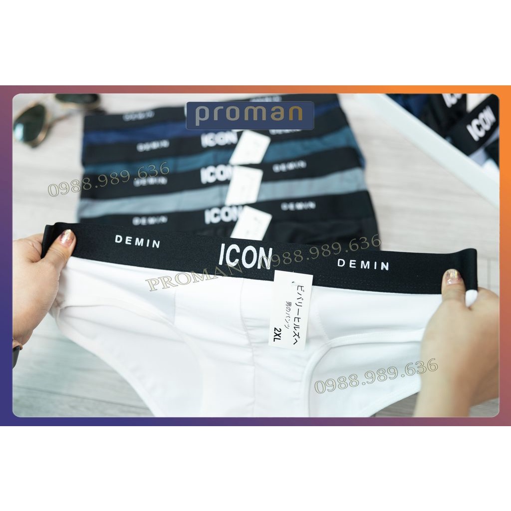 Quần Lót Nam thun lạnh tam giác ICON Co dãn 4 chiều thoáng mát SIC01 (Che tên) - PROMAN