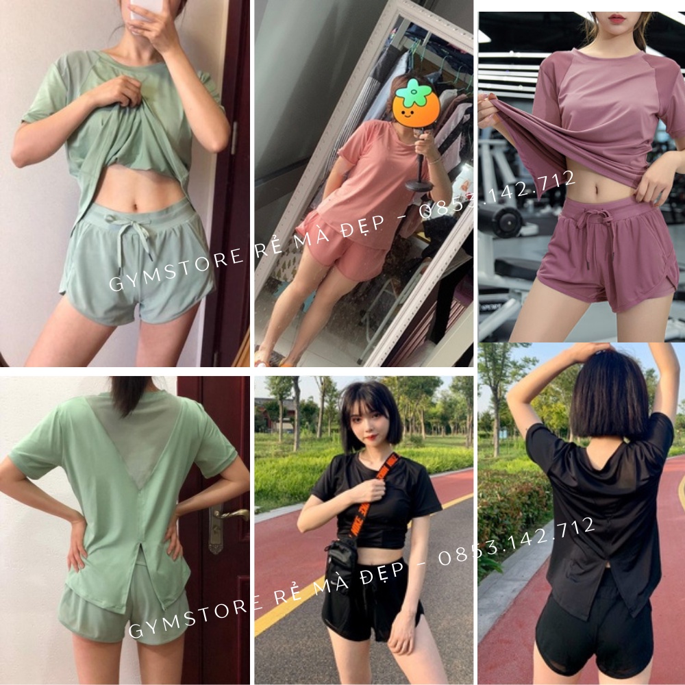 Bộ Đồ Tập Gym Tập Yoga Nữ ❤️𝐑𝐄̉ Đ𝐄̣𝐏❤️ Bộ Đồ Thể Thao Nữ chạy bộ vải thun lạnh co giãn thoáng mát 𝐆𝐘𝐌𝐒𝐓𝐎𝐑𝐄 066