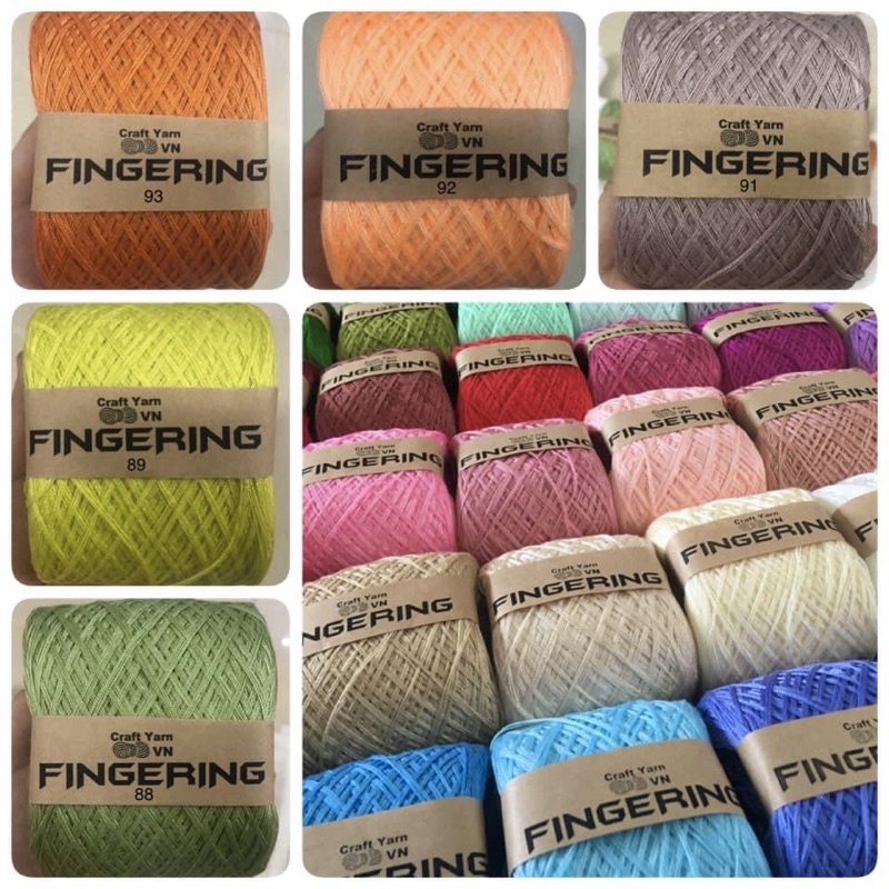 Sợi FINGERING Móc Áo, Bikini, Váy...