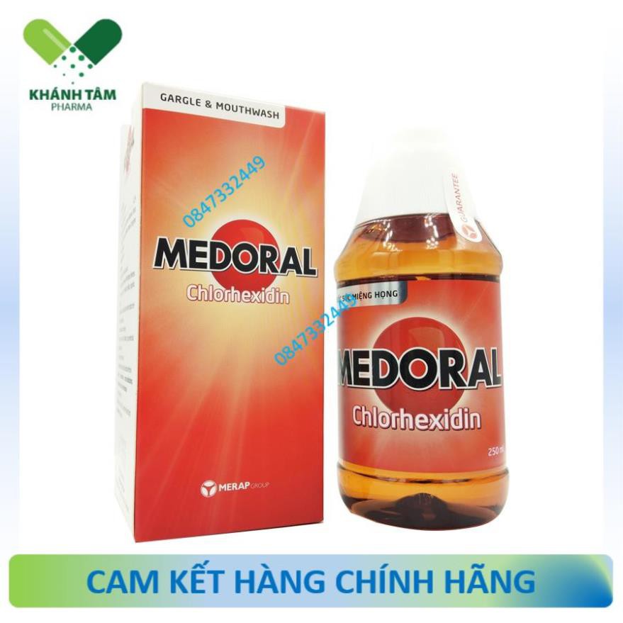 Medoral nước súc miệng và sát khuẩn họng 250ml