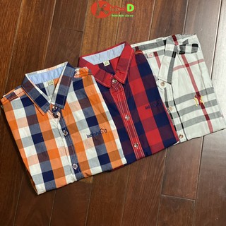 Sơ Mi Kẻ Cho Bé Trai Size Đại