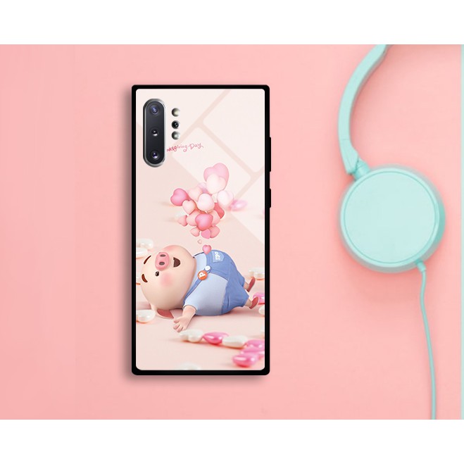 Bộ ốp lưng kính hình heo cute cho điện thoại Samsung note 10/note 10 plus (note 10+) part 1 mã từ 1-20