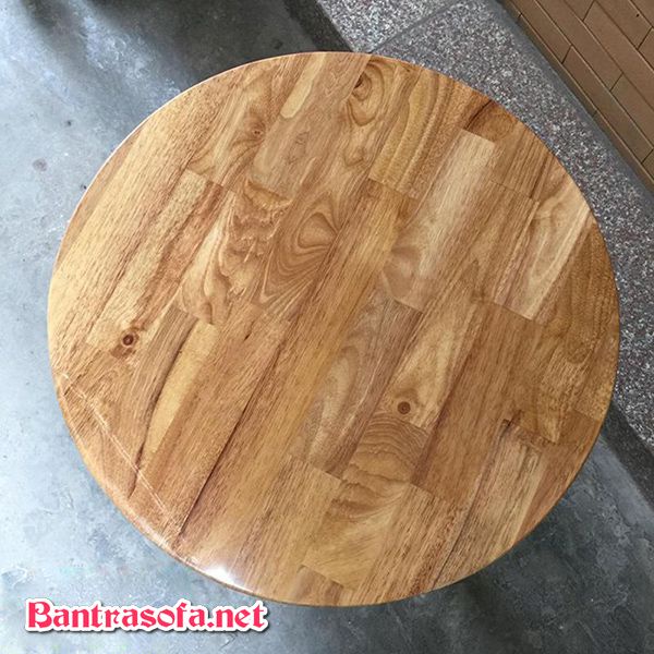 Tấm Gỗ Cao Su Hình Tròn Trang Trí, Làm Mặt Bàn 60 cm