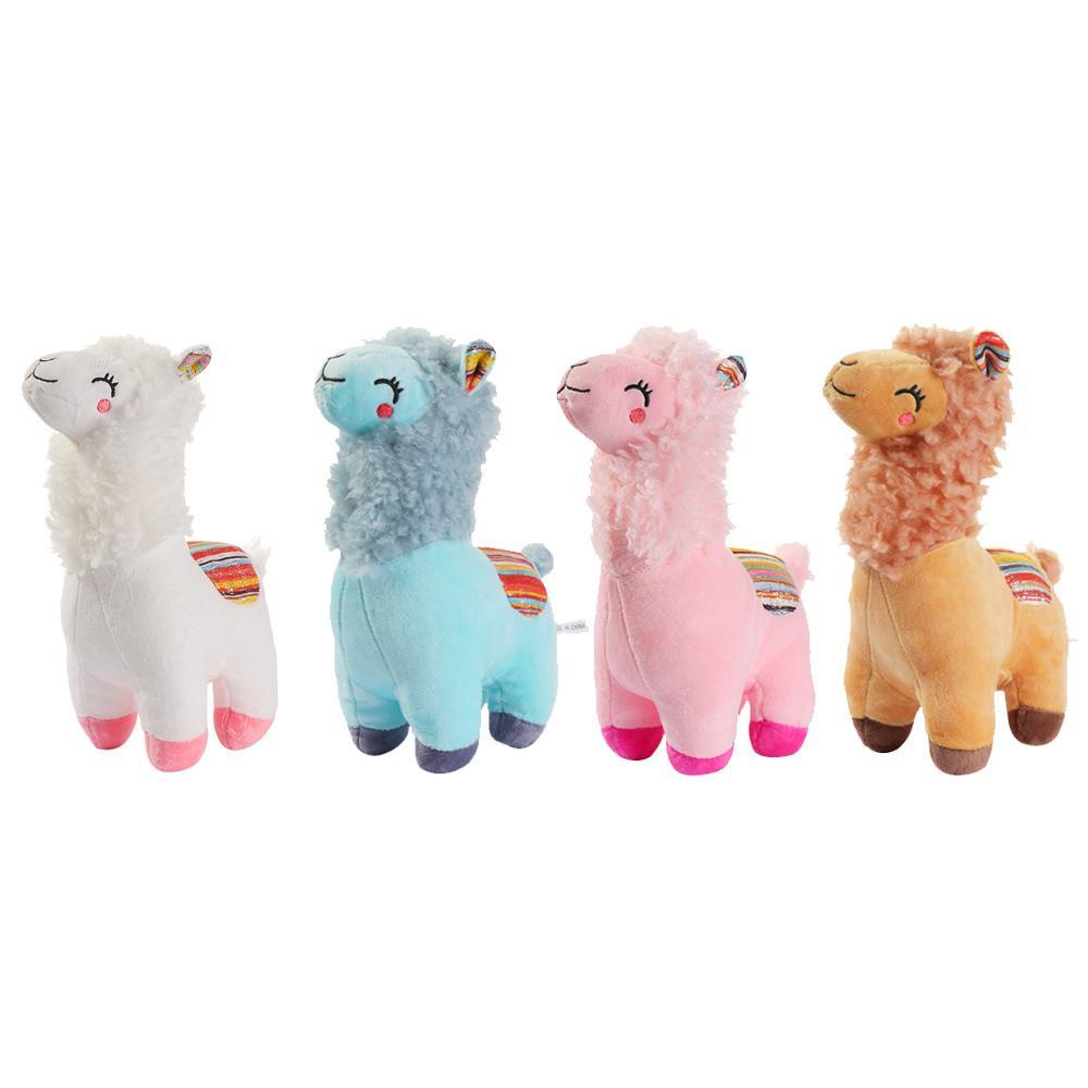 Lạc Đà Alpaca Nhồi Bông Màu Cầu Vồng Dễ Thương 25 / 35cm