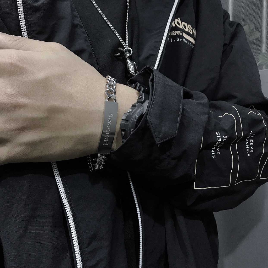 Vòng Đeo Tay Bằng Thép Titan Thời Trang Cao Cấp Cho Nam/Nữ