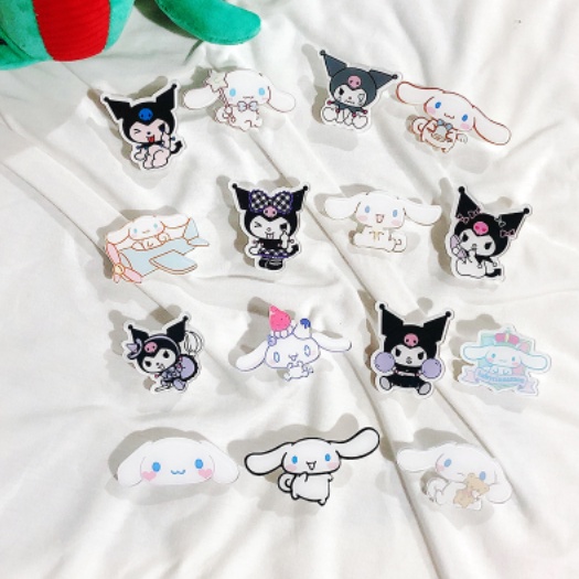 Ghim Cài Áo Bằng Acrylic Mềm Hình Kuromi Dễ Thương