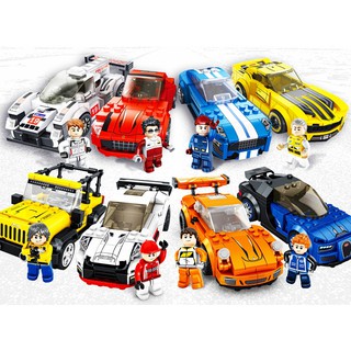 BỘ LẮP RÁP LEGO PANLOS BRICKS 3 TRONG 1 - MÔ HÌNH XE ĐUA VUA TỐC ĐỘ.