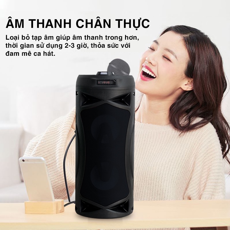 Loa Bluetooth SOONBOX-S4403, công suất 10W, dung lượng 1200mAh, thiết kế thể thao,dây đeo cá tính, tặng kèm micro remote
