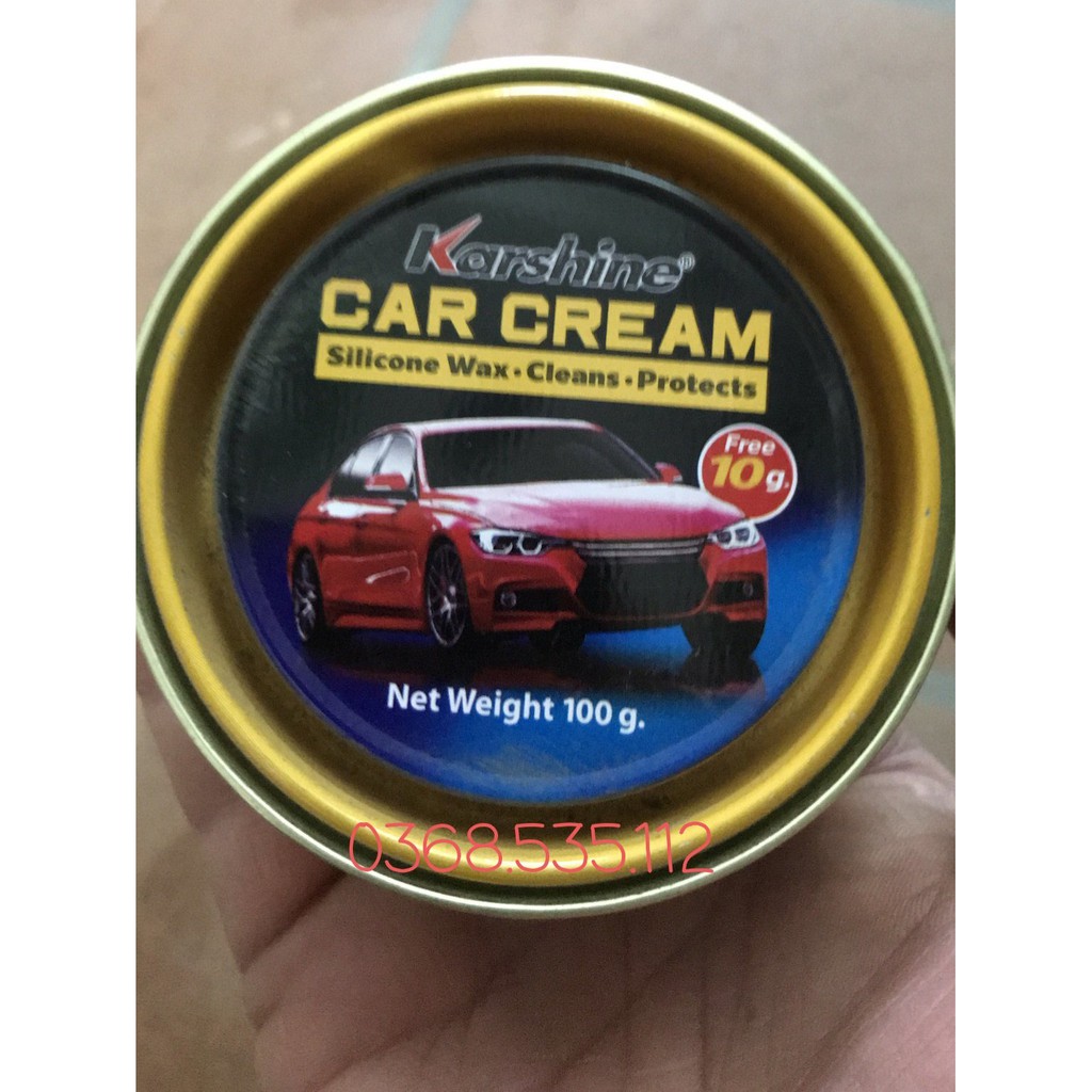 Kem đánh bóng sơn, nhựa, đá, gỗ, kim loại - Karshine Car Cream ThaiLan