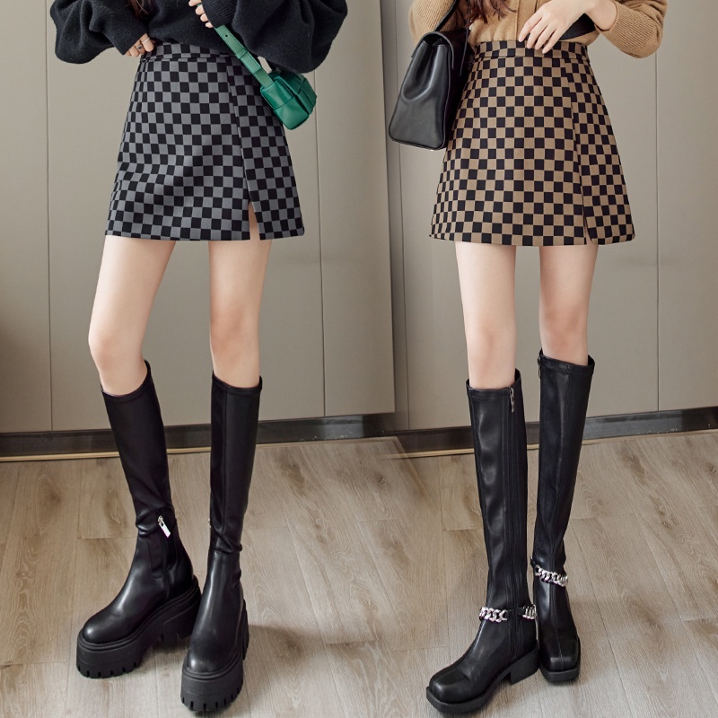 Chân váy chữ A GENAISHA họa tiết hoa cúc xinh xắn thời trang cho nữ