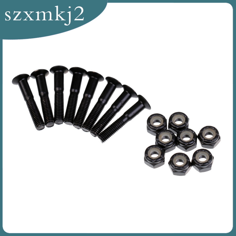 Set 8 Ốc Vít 25mm Màu Đen Chuyên Dụng Cho Ván Trượt szxmkj2