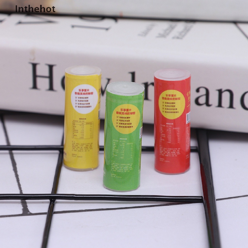 Bộ 3 Hũ Đựng Khoai Tây Chiên Tỉ Lệ 1: 12 Trang Trí Nhà Búp Bê