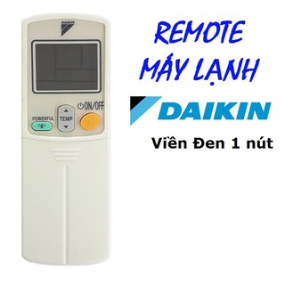 Daikin viền đen (1 nút) - Remote điều khiển máy lạnh Daikin