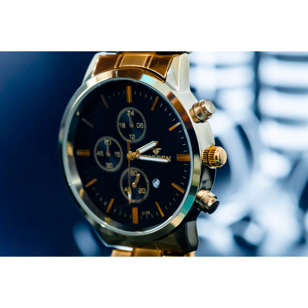 [Ảnh thật] Đồng hồ thời trang Nam - Kim loại, FNGEEN (41mm). | BigBuy360 - bigbuy360.vn