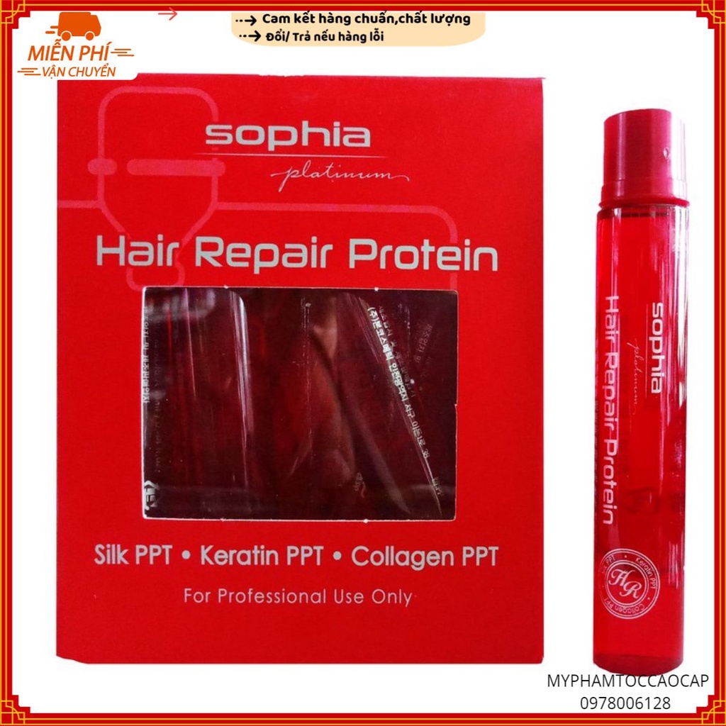 Protein phục hồi tóc hư nát #sophia Platinum Hair Repair Protein 13mlx10 ( thần dược)