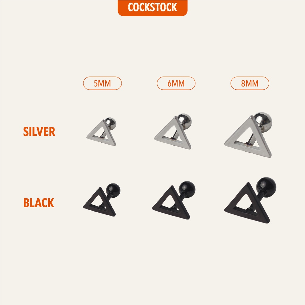 Khuyên tai Triangle Mininal CockStock