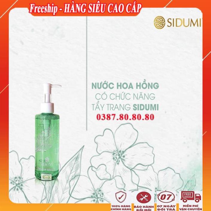 [ Freeship - SALE KHÔ MÁU ] Nước hoa hồng kiêm tẩy trang sidumi/ Nước hoa hồng cho da dầu mụn đa năng cao cấp