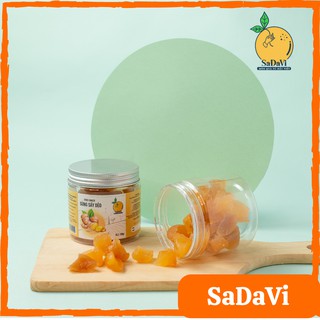 Gừng Sấy Dẻo/ Gừng sấy lạnh SaDaVi/ đồ ăn vặt Việt Nam/ Ăn vặt chống say xe - Hũ 100g