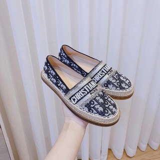 Giày slip on thêu chữ DO đế viền cói ốp dẻo -2P