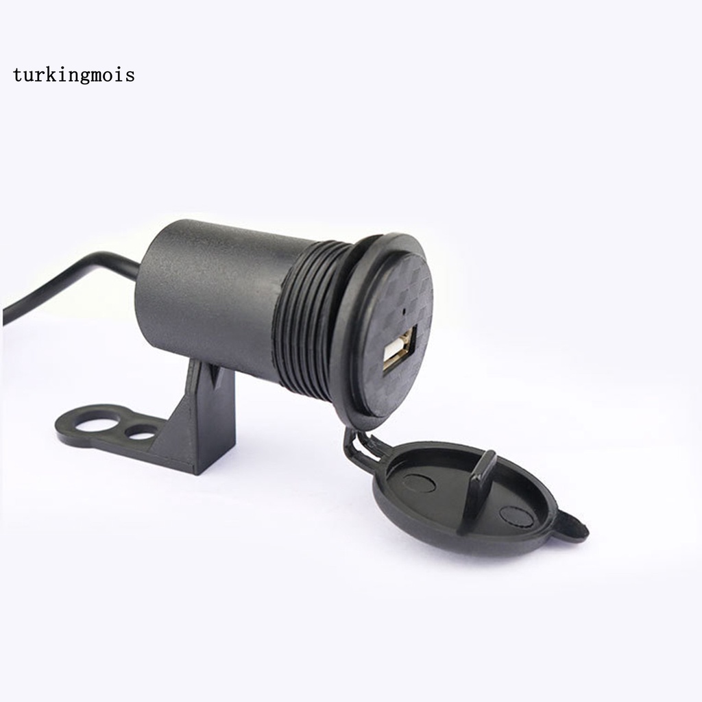 Cục Sạc Nhanh USB Màu Đen Chống Nước Cho Xe Máy