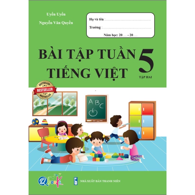 Sách - (Combo 2 cuốn) Bài Tập Tuần Toán Và Tiếng Việt 5 (Tập 2)