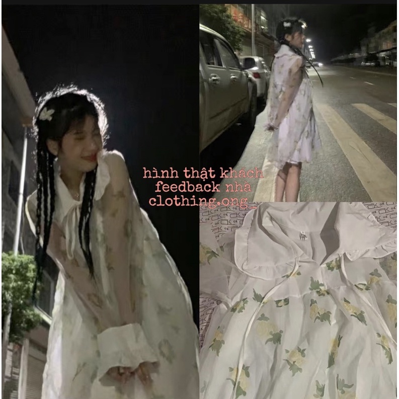 Đầm babydoll hoạ tiết hoa